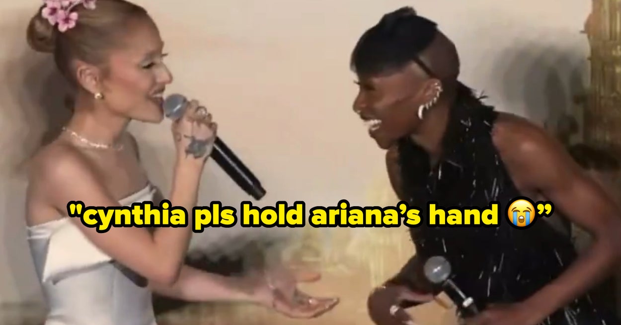 Cynthia Erivo Rejects Ariana Grande’s Hand-Hold Again