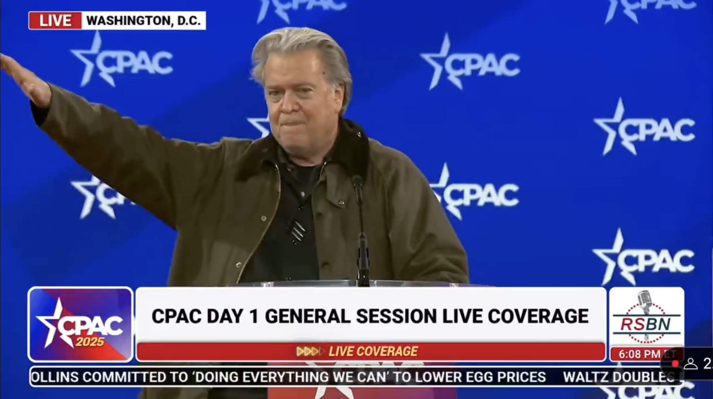 Reactions: Steve Bannon's Salute