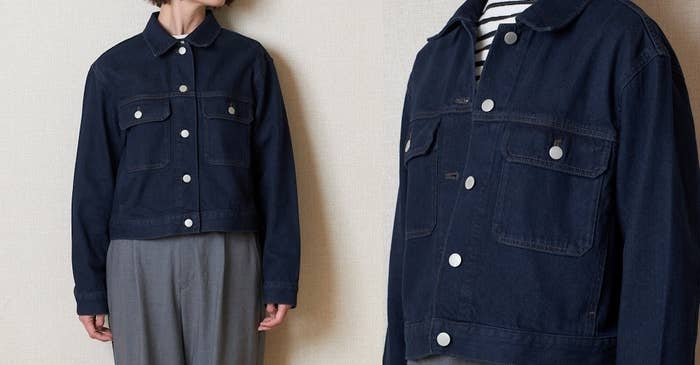 GUの「デニムブルゾン」