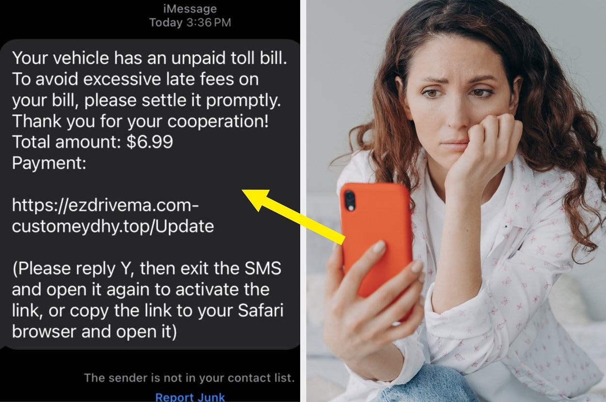 If You've Received A Text Asking You To Pay Unpaid Tolls Recently, It's A Scam, According To The FBI