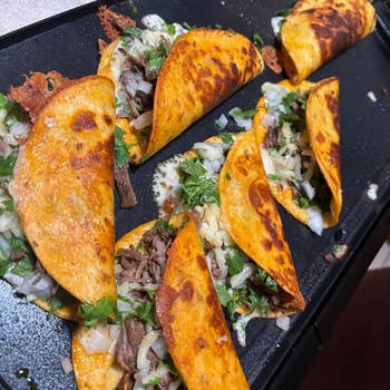 reviewer's tacos cooking