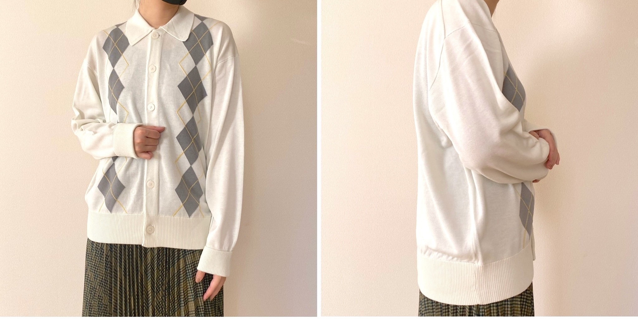 GUさん、さすがに可愛すぎです…！新作の「レトロカーディガン
