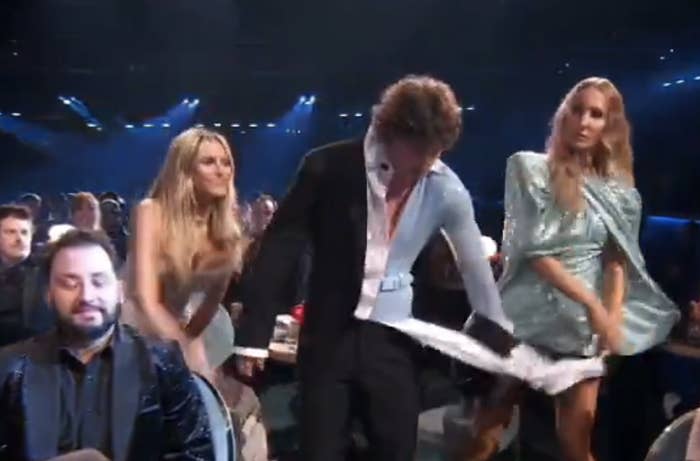 Heidi Klum and Nikki Glaser ripping off Benson's clothes