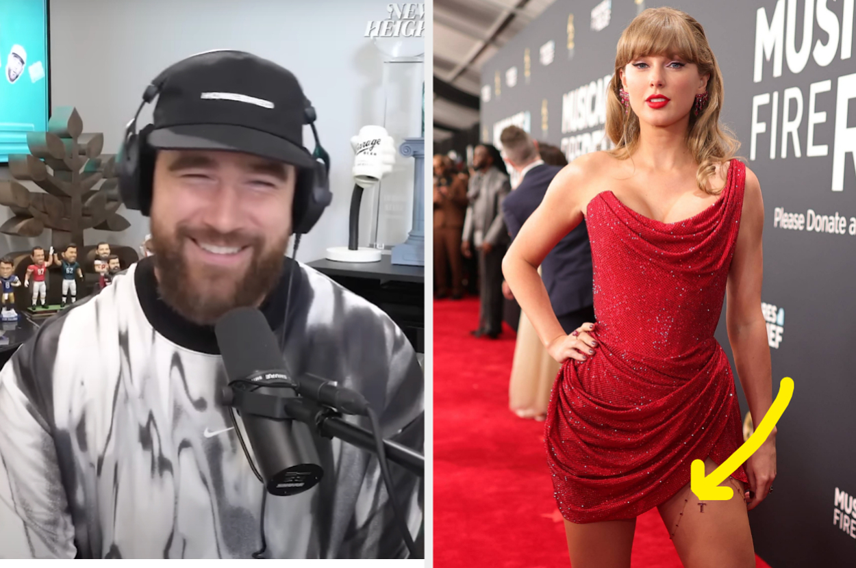 Taylor Swift's Grammys Outfit Seemingly Included A Subtle Nod To Travis Kelce, And There's One More Sweet Detail You Probably Missed