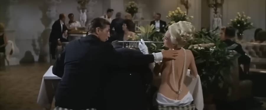 navy blue dress for baby girl Shirley McLaine costumes from What a Way to Go! (1964) movie by designer  Edith Head : r/whatthefrockk main image 0