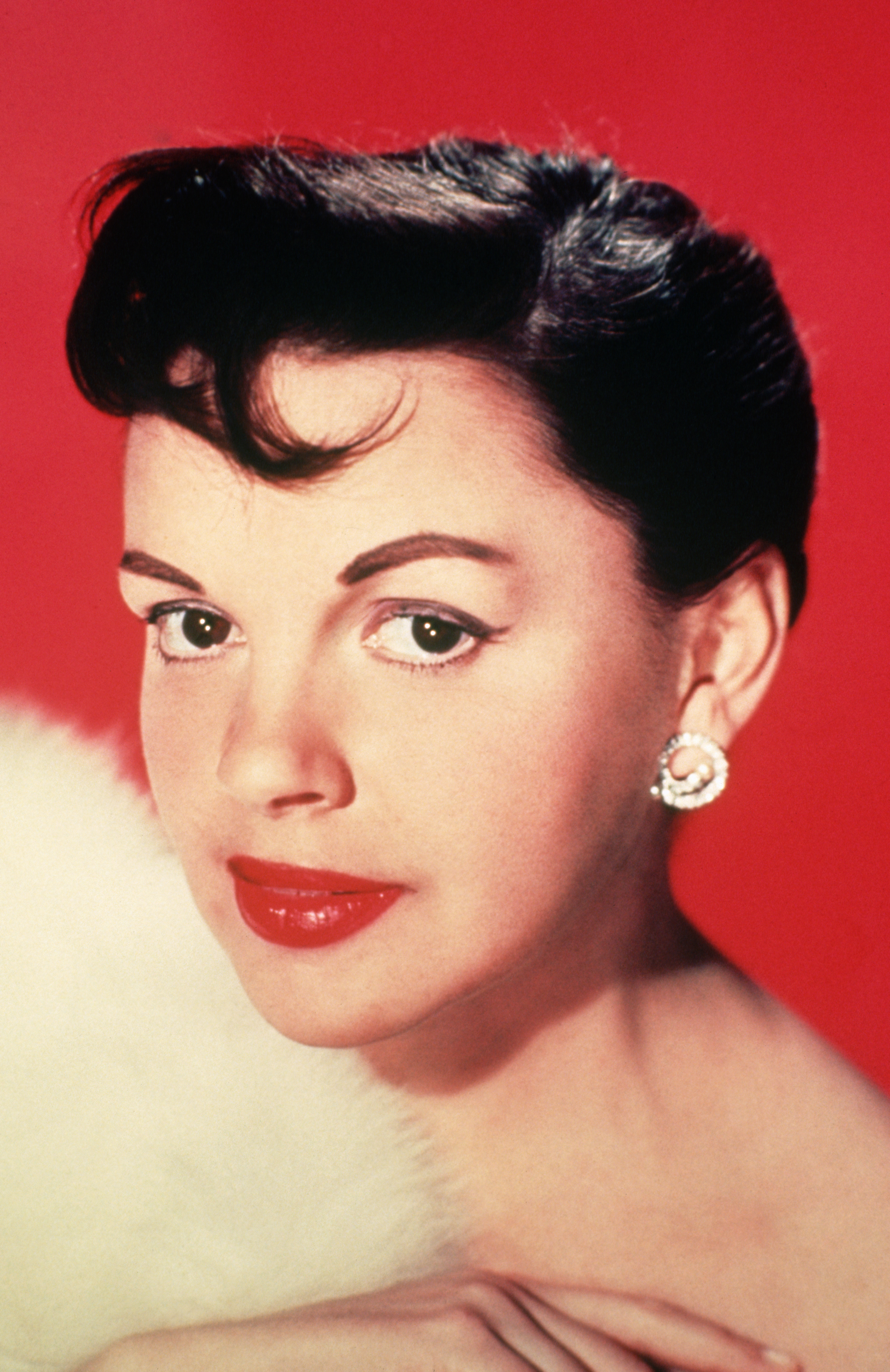 Portrait of Judy Garland.