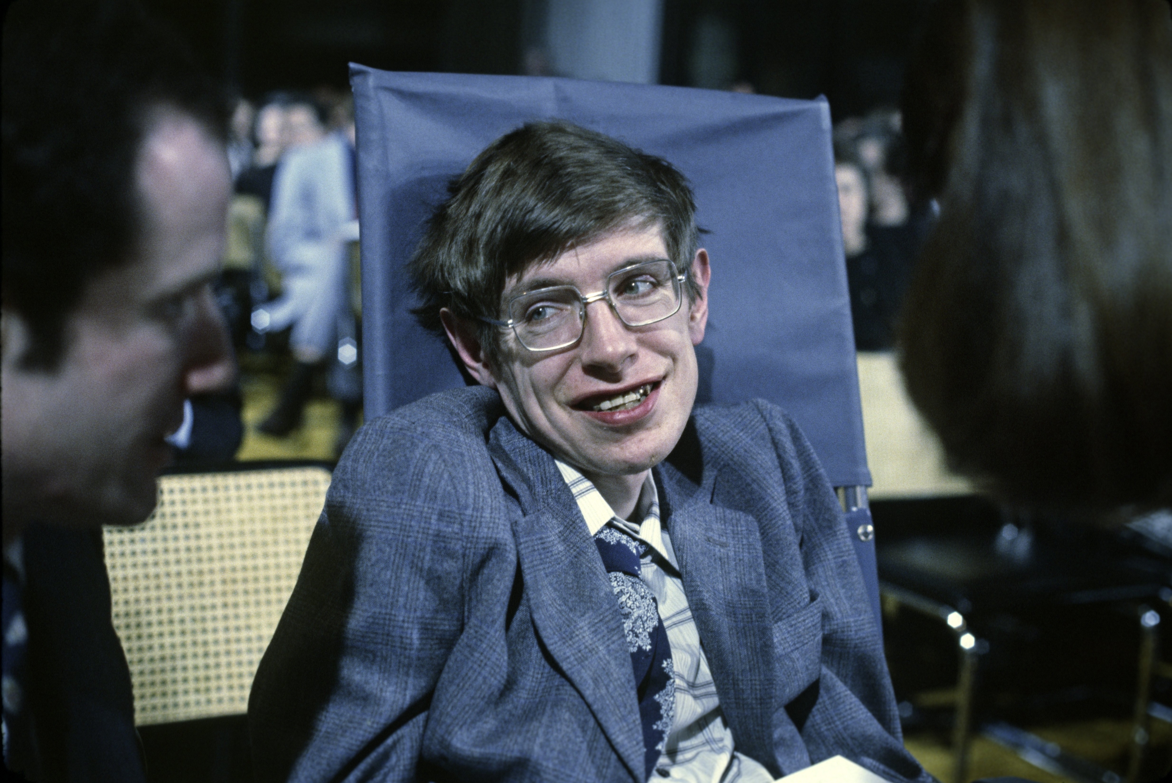 Portrait of Stephen Hawking.