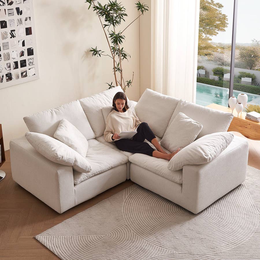 Comfortable small sectional hotsell