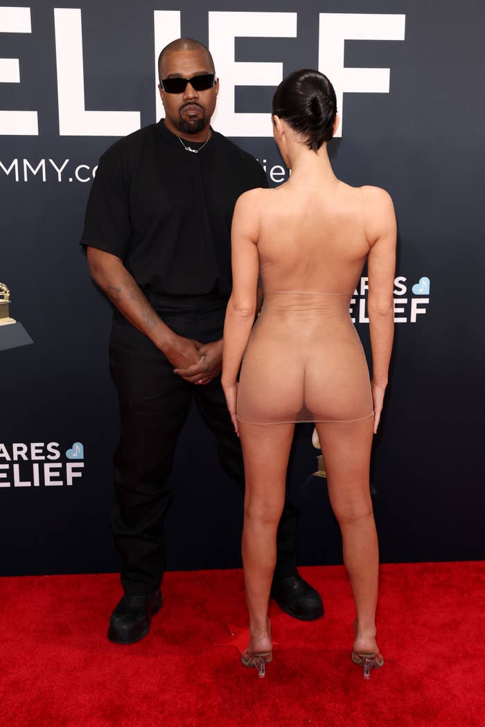 Kanye West Defends Bianca Censori Naked Grammys Look