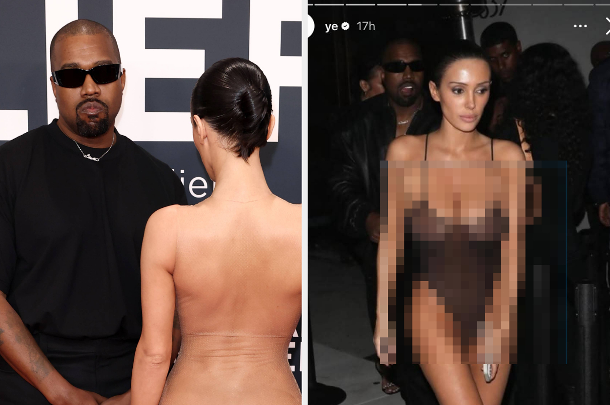 Kanye West Just Broke His Silence On Bianca Censori’s Controversial Nude Grammys Appearance As He Shared New Photos Of Her “Invisible Dress” And NSFW Afterparty Look