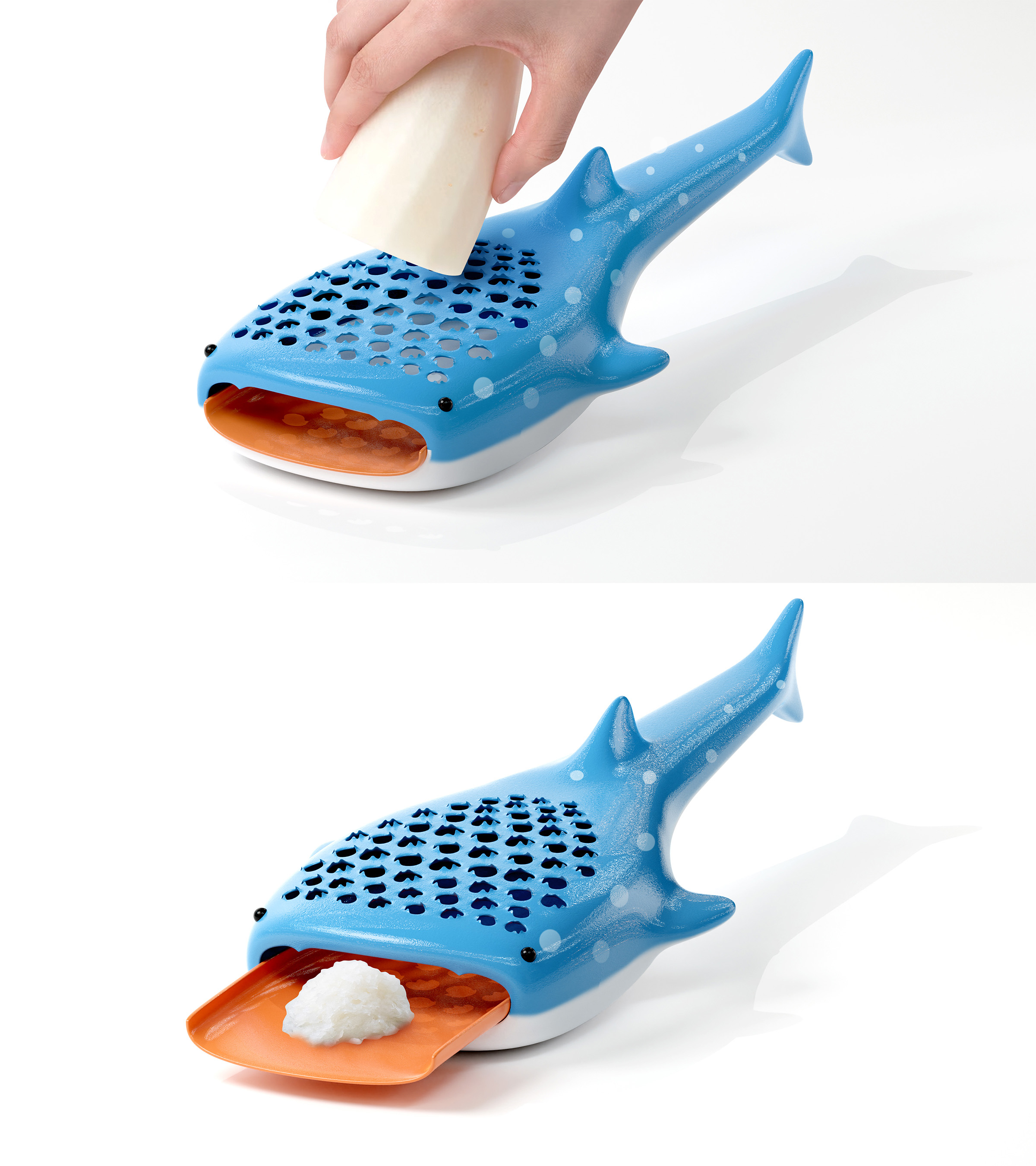 ジンベイザメのサメ肌でおろす『おろし器』つくりました」かわいすぎる