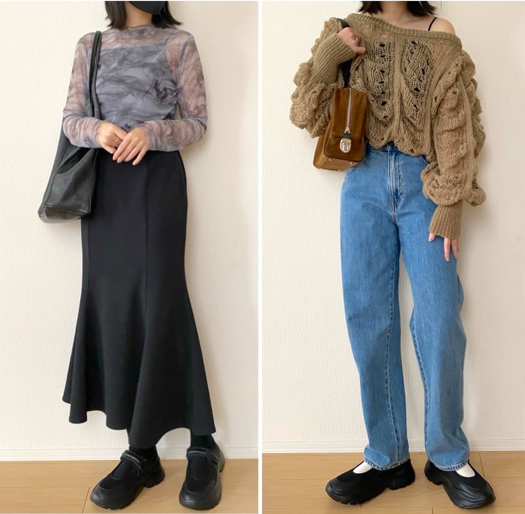 GUの「ボリュームソールベルトスニーカー」