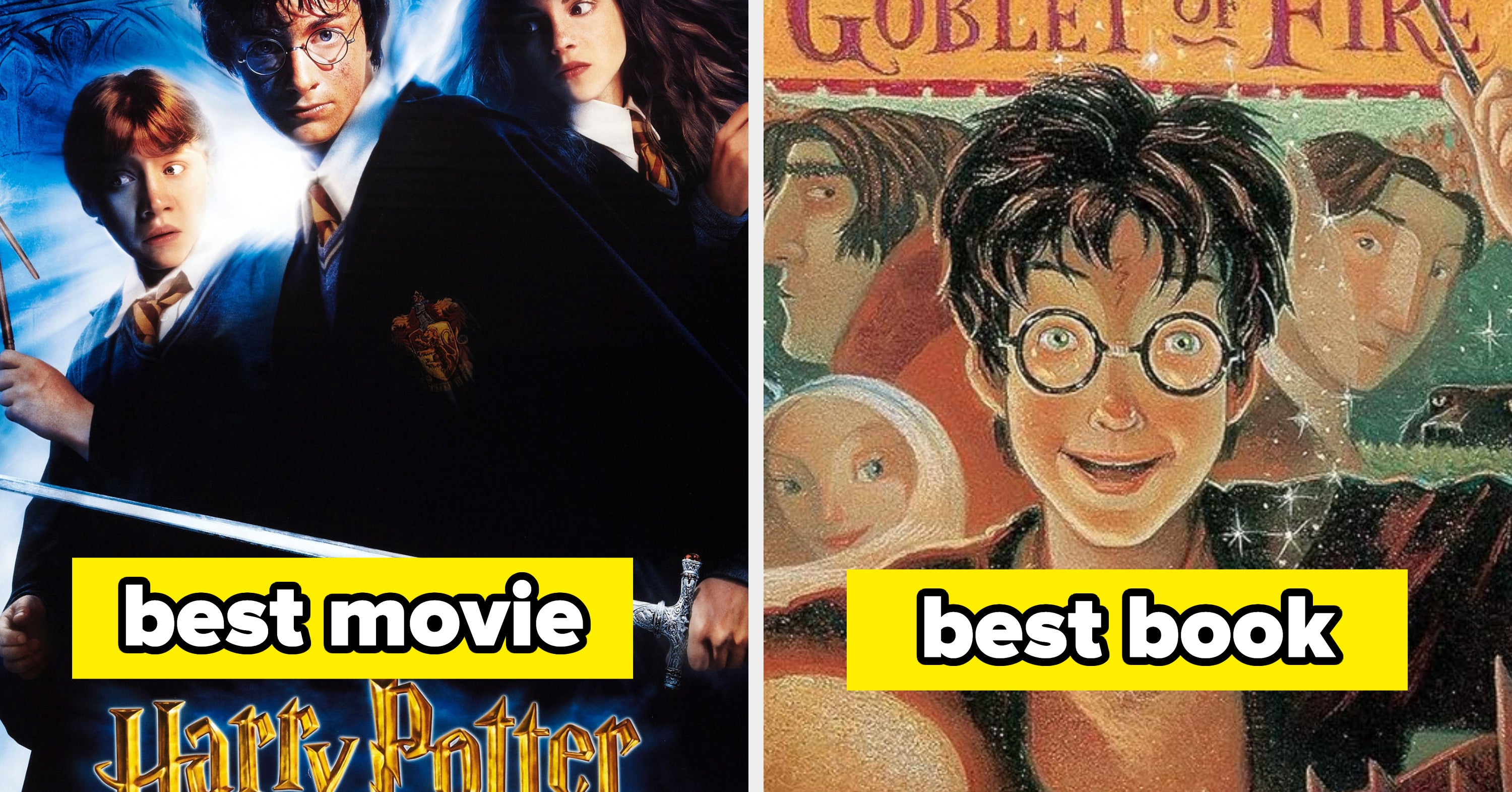Let's hear your favorite "Harry Potter" book *and* movie and (if they're different) why?