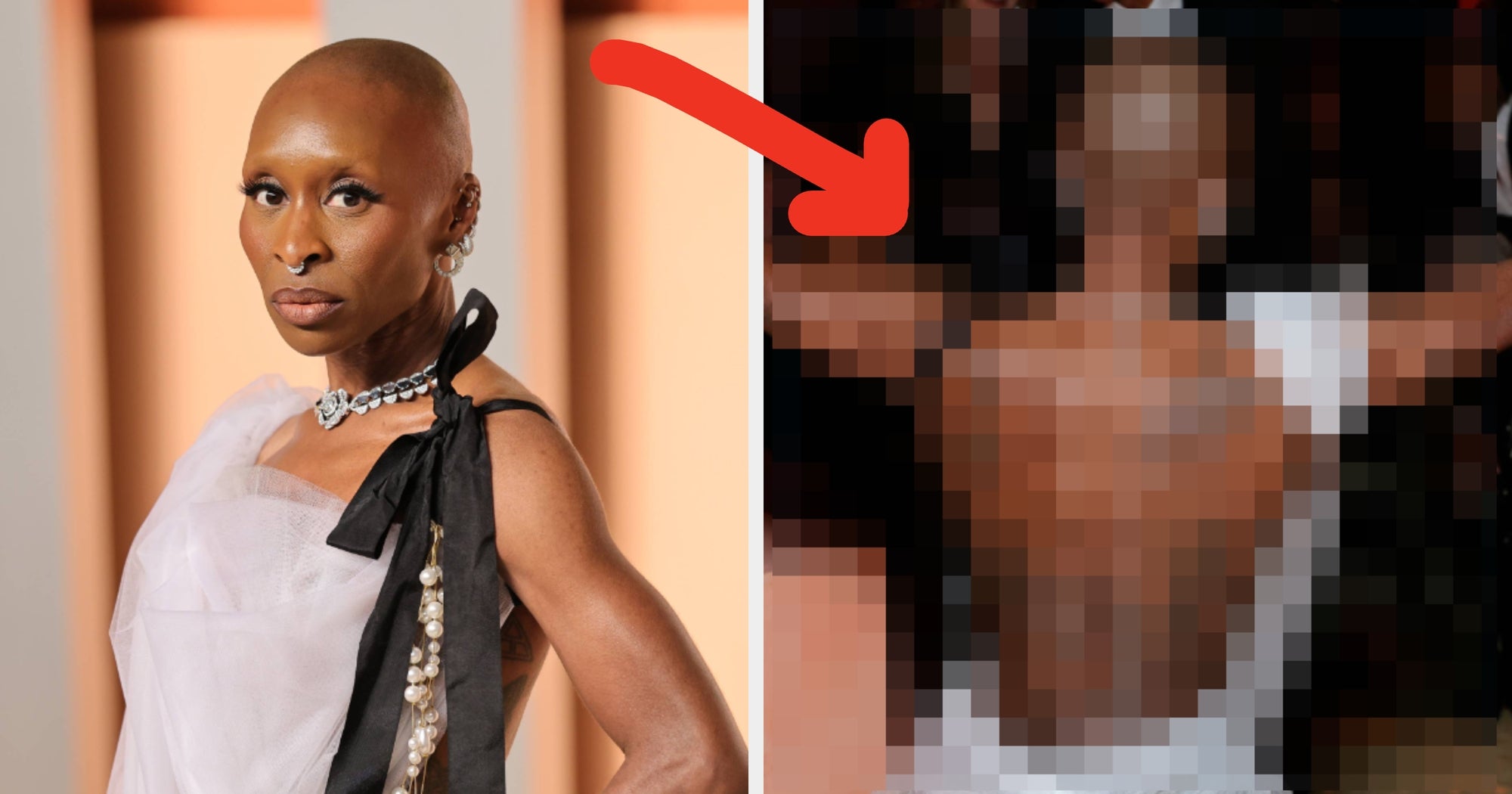 Foto Cynthia Erivo ini di sebuah Oscar afterparty mengungkapkan dia memiliki beberapa tato punggung besar, dan mereka sangat detail