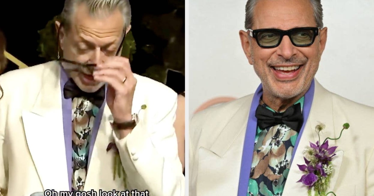 Jeff Goldblum Had A Hilarious Response To Those Viral Pics Getting Caught Looking At Himself