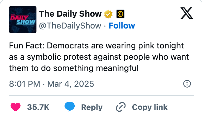 Democrats Twitter Best Political Tweets: March 7, 2025