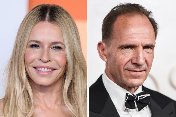 Two people side by side, one smiling with long hair, the other wearing a tuxedo with a bow tie, both in formal settings