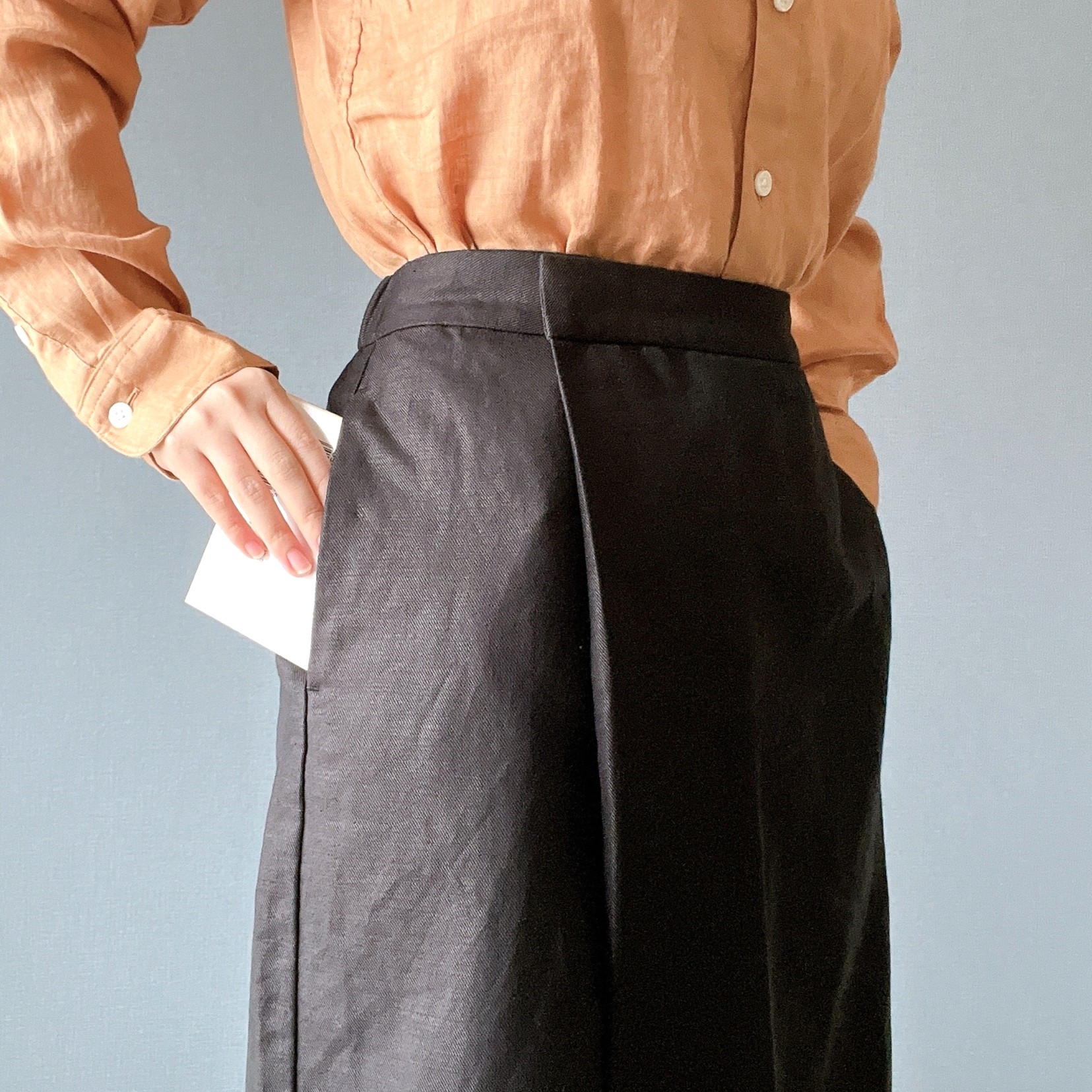 無印良品週間で10％オフ】「スカートみたいなパンツ」が楽ちん
