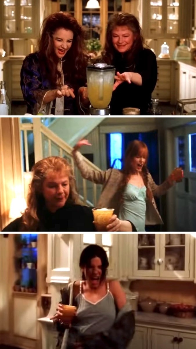 The women dancing with margaritas