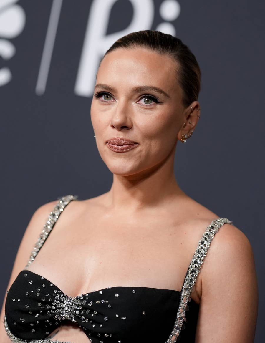 princess polly baby blue dress Scarlett Johansson's Fiery Red Haney Dress and Bow-Embellished Sophia  Webster Heels Steal the Spotlight at TIFF main image 1