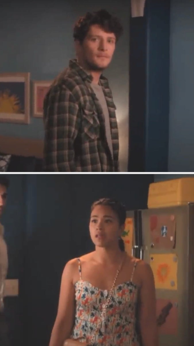 Jane is surprised to find Michael standing in a bedroom