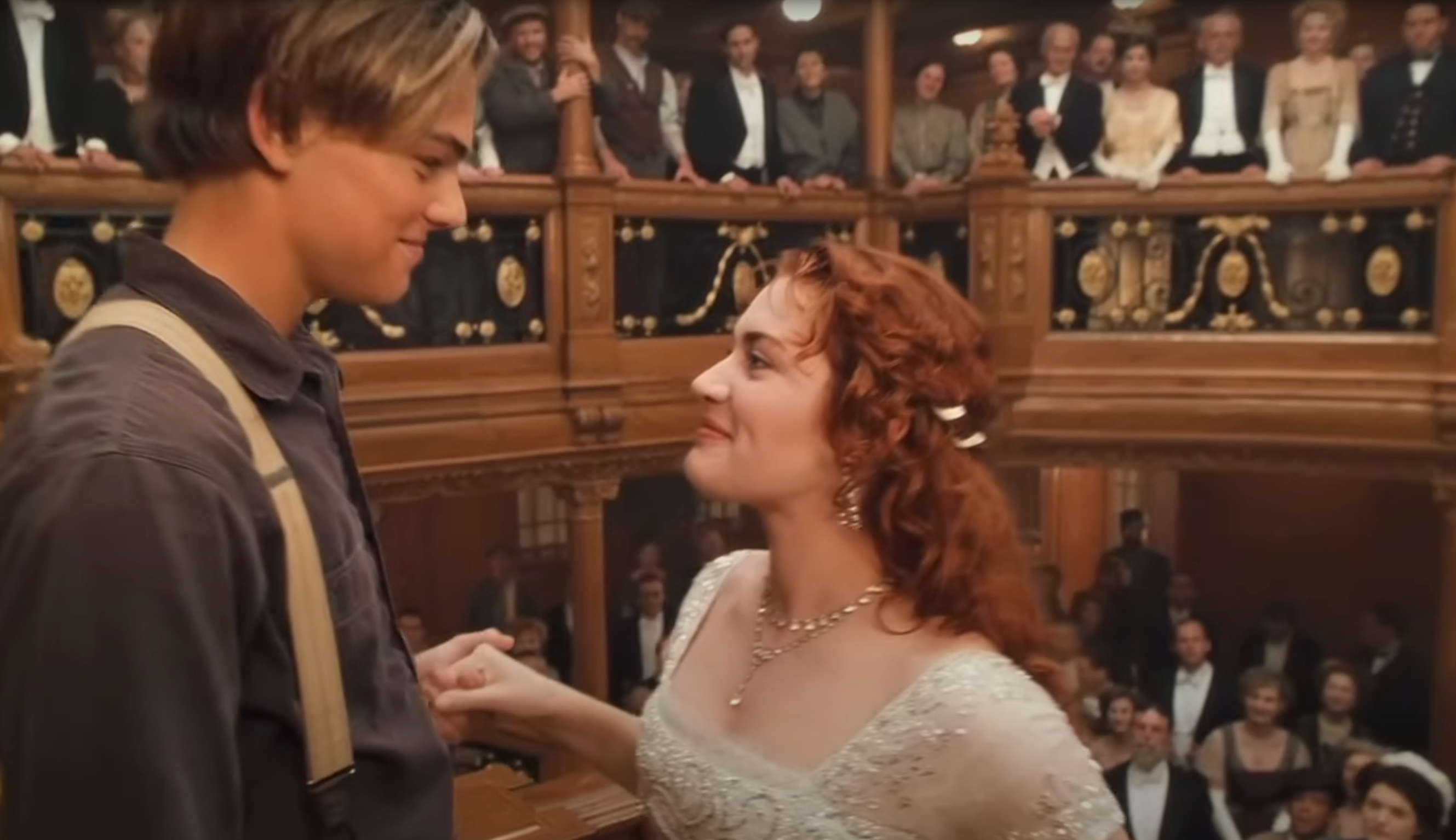 Rose reunites with Jack at the end of Titanic, after her death