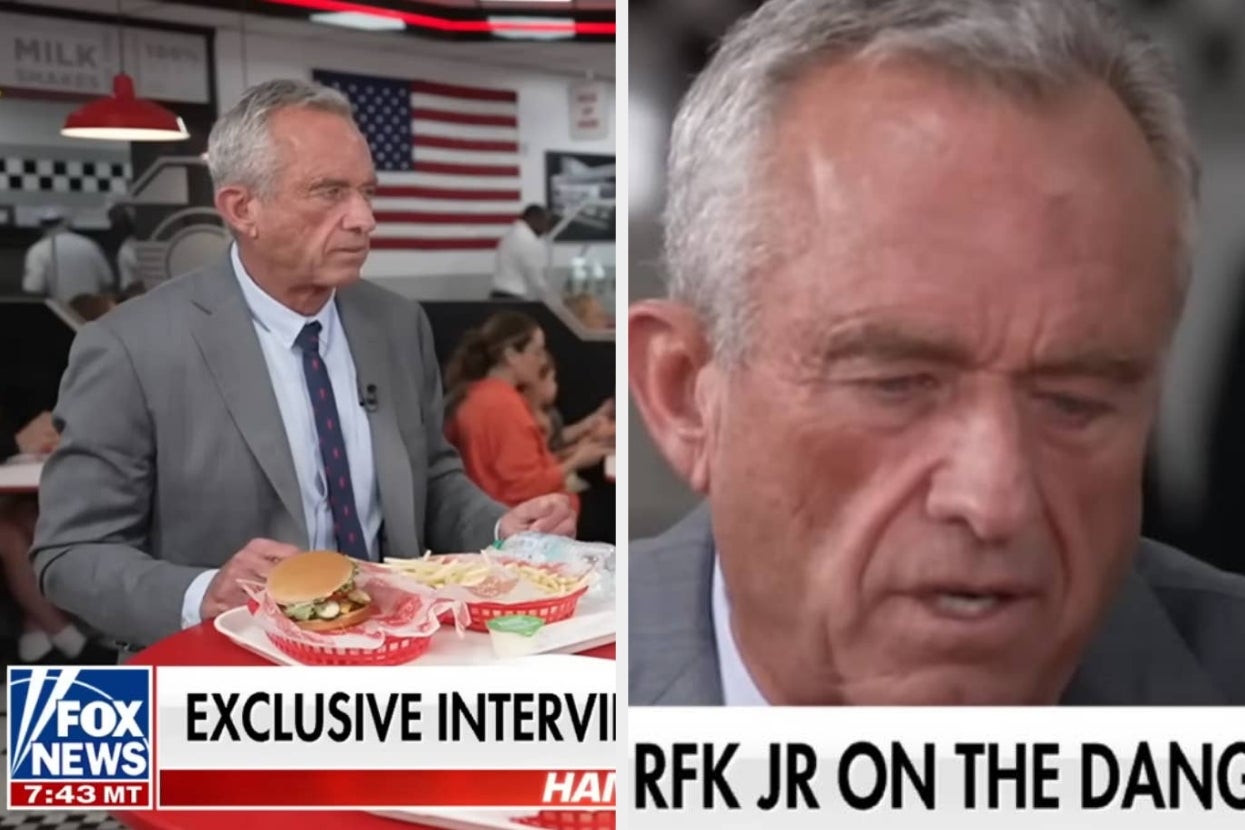 The Internet Can’t Get Enough Of This Photo Of RFK Jr. Awkwardly Standing In A Steak ‘N Shake Restaurant