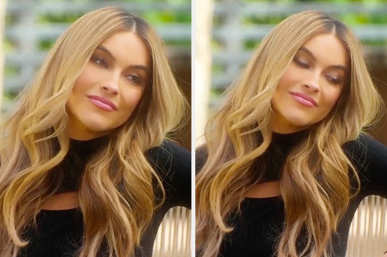 Chrishell Stause looks disapprovingly at someone