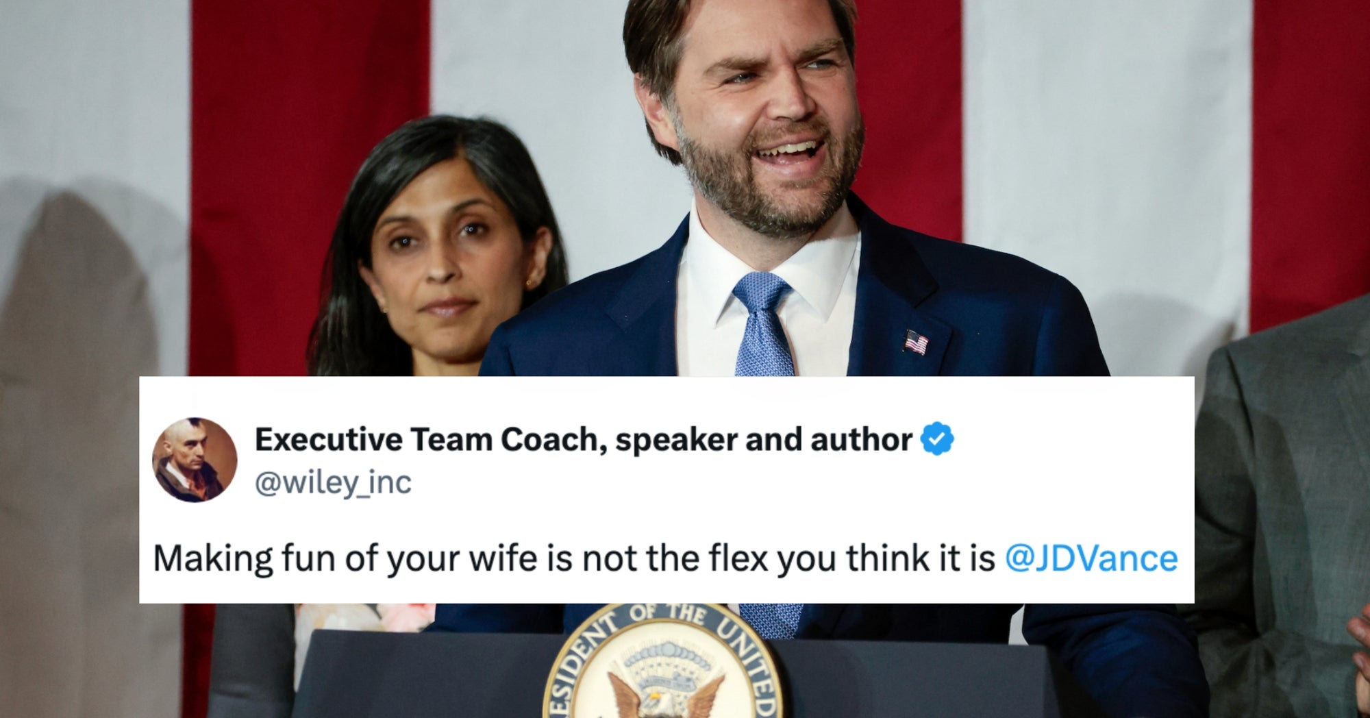 People Are Creeped Out By JD Vance's Recent "Joke" About His Wife's Role As Second Lady