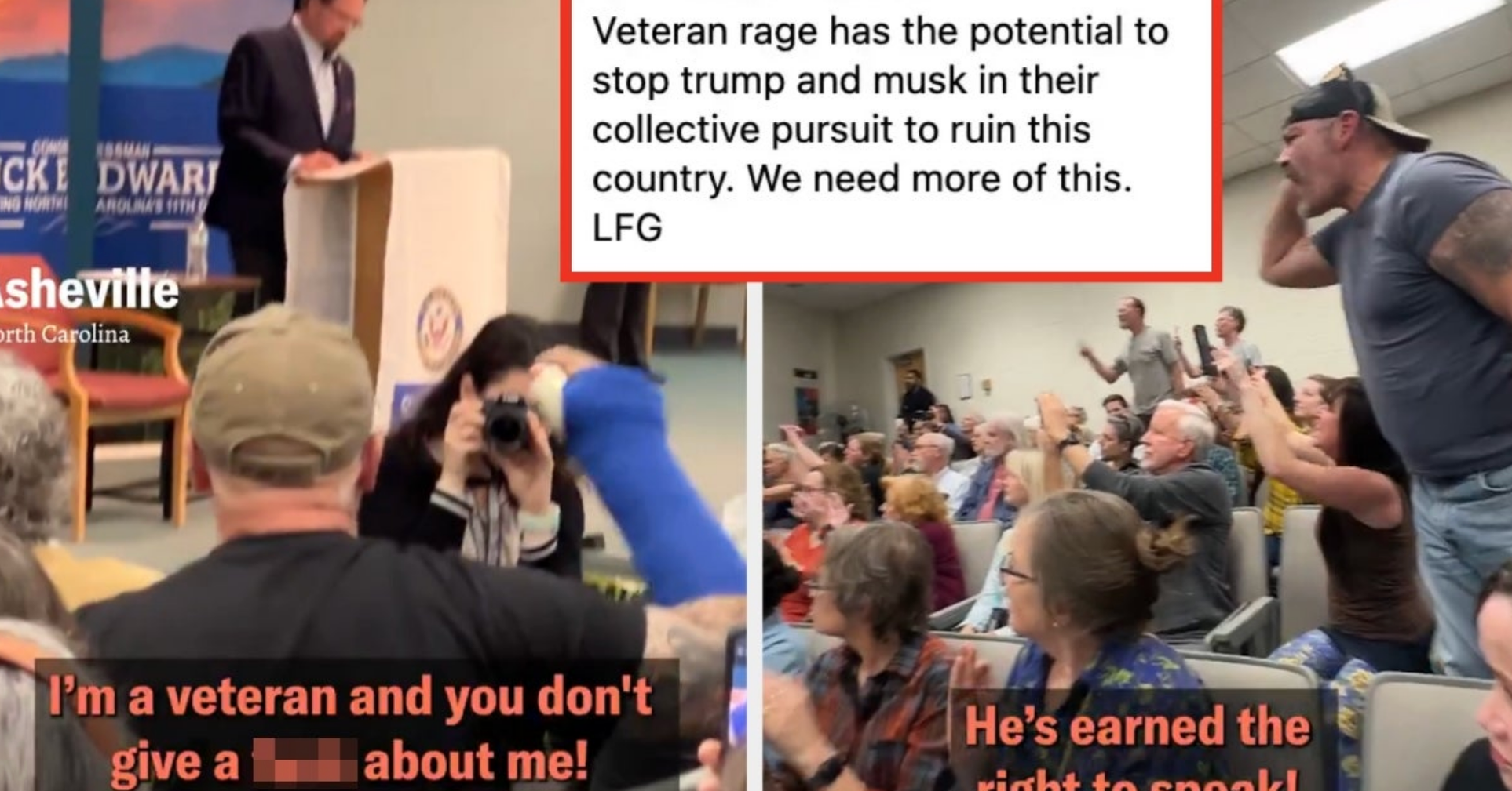 Veteran's Powerful Stand at Town Hall Challenges GOP's Budget Cuts