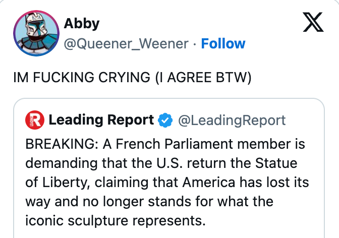 American Reactions France Wants Statue Of Liberty Back