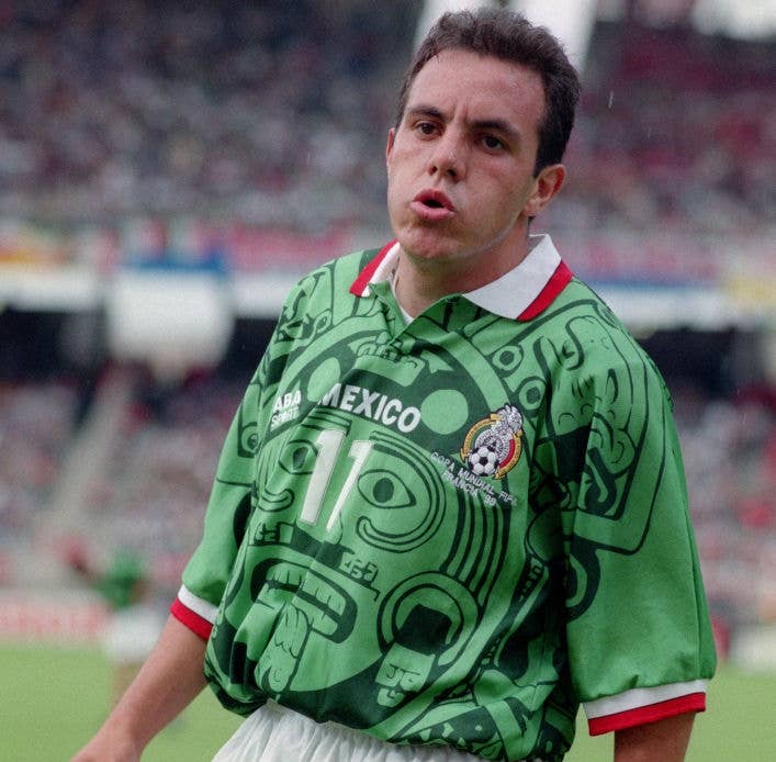 Ftbol Playera Seleccion Mexicana Francia 98 Mexico Retro Jersey