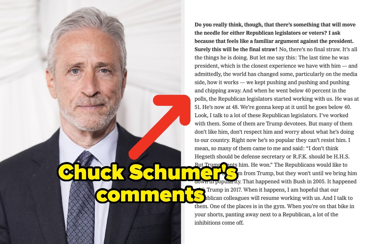 Jon Stewart Blasted Chuck Schumer’s Bizarre Plan To Loosen Republicans “Inhibitions”