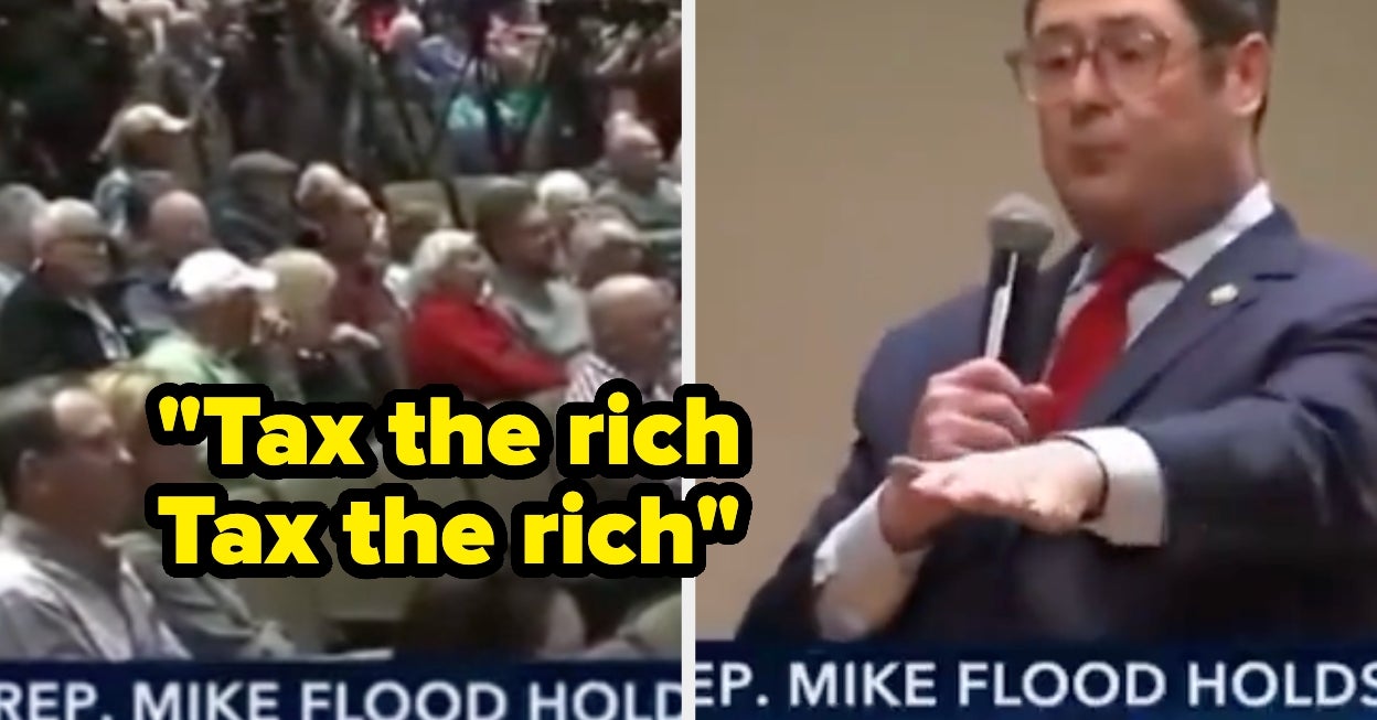 A Republican's Response To A "Tax The Rich" Chant At His Town Hall Is Going Viral