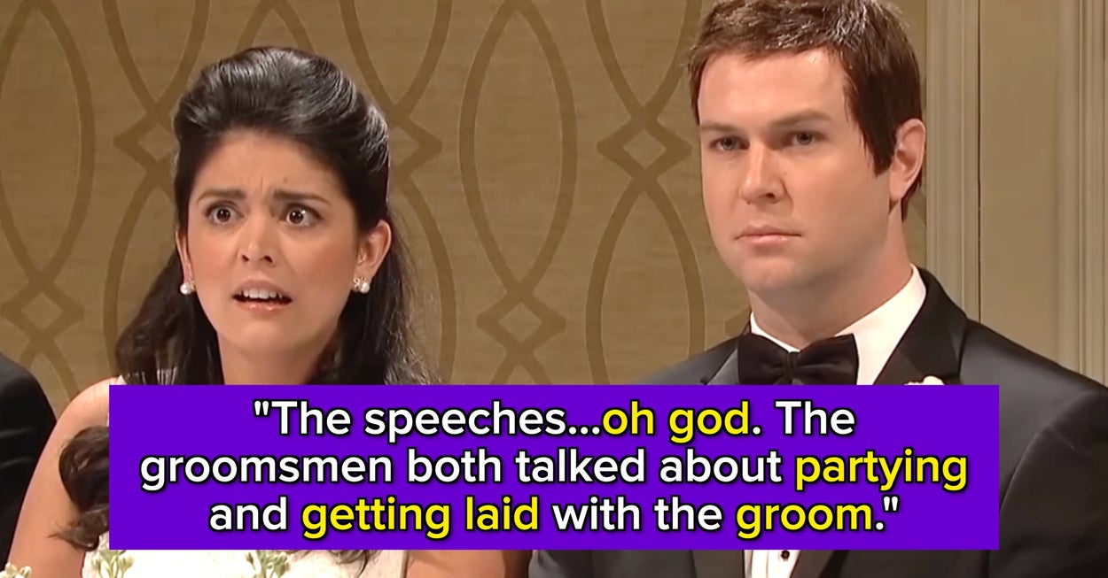 17 Unbelievably Tacky Weddings Guests Can't Believe They Actually Sat Through With A Straight Face
