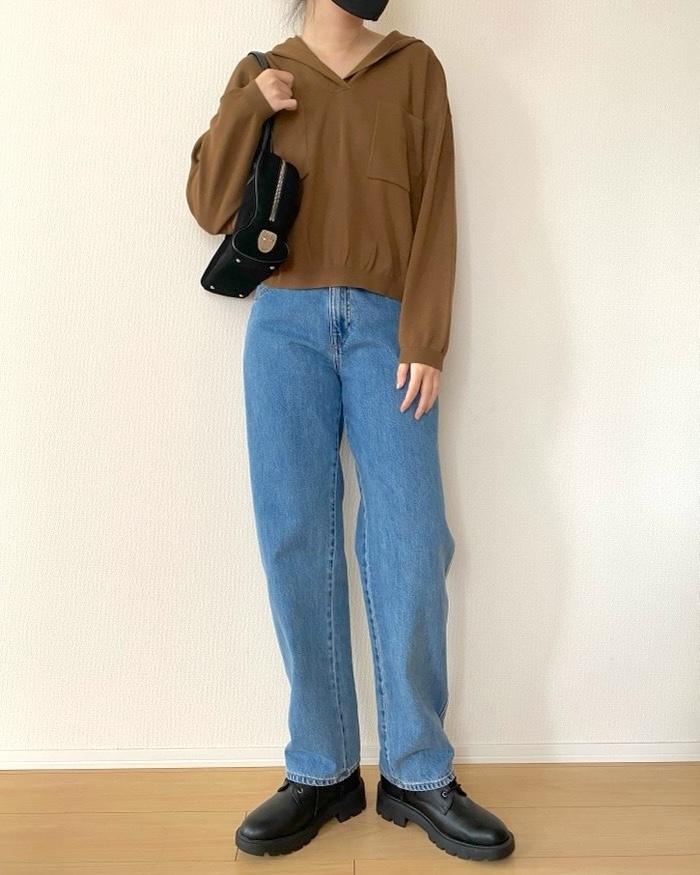 値下げ品】ユニクロCの「パーカーみたいな春ニット」がオシャレ