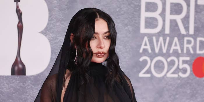 Charli XCX Sheer Dress At 2025 Brit Awards Charli XCX Sheer Dress At 2025 Brit Awards