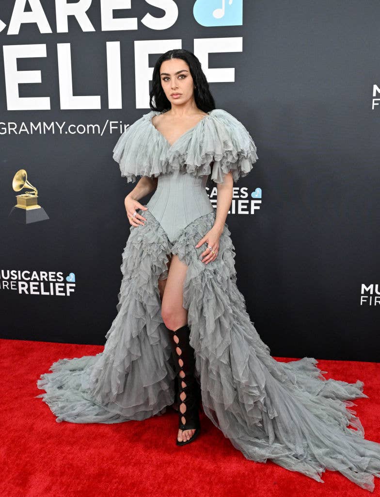 Charli XCX Sheer Dress At 2025 Brit Awards Charli XCX Sheer Dress At 2025 Brit Awards