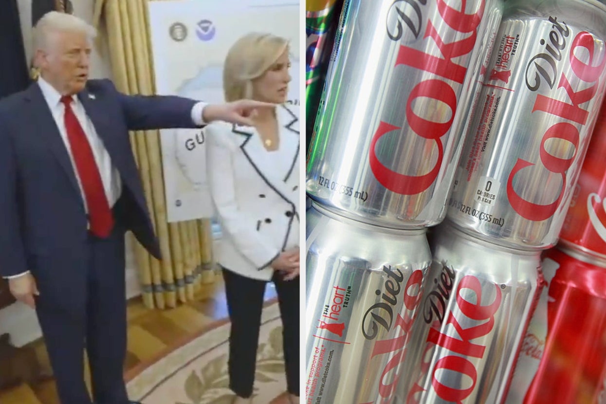 Donald Trump Revealed What His Diet Coke Button Looks Like In The Oval Office