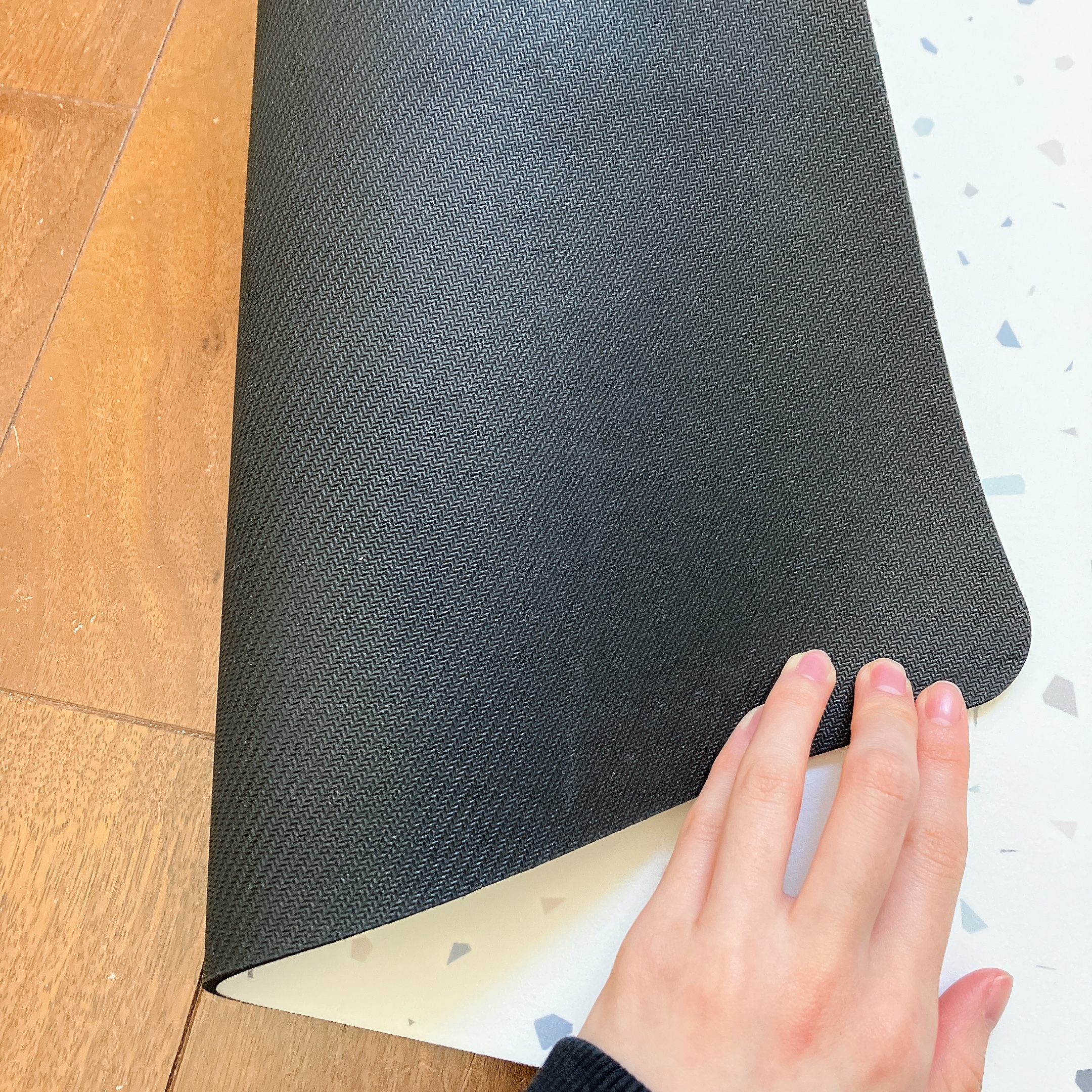 3COINS(スリーコインズ)の「珪藻土入りソフトバスマット」