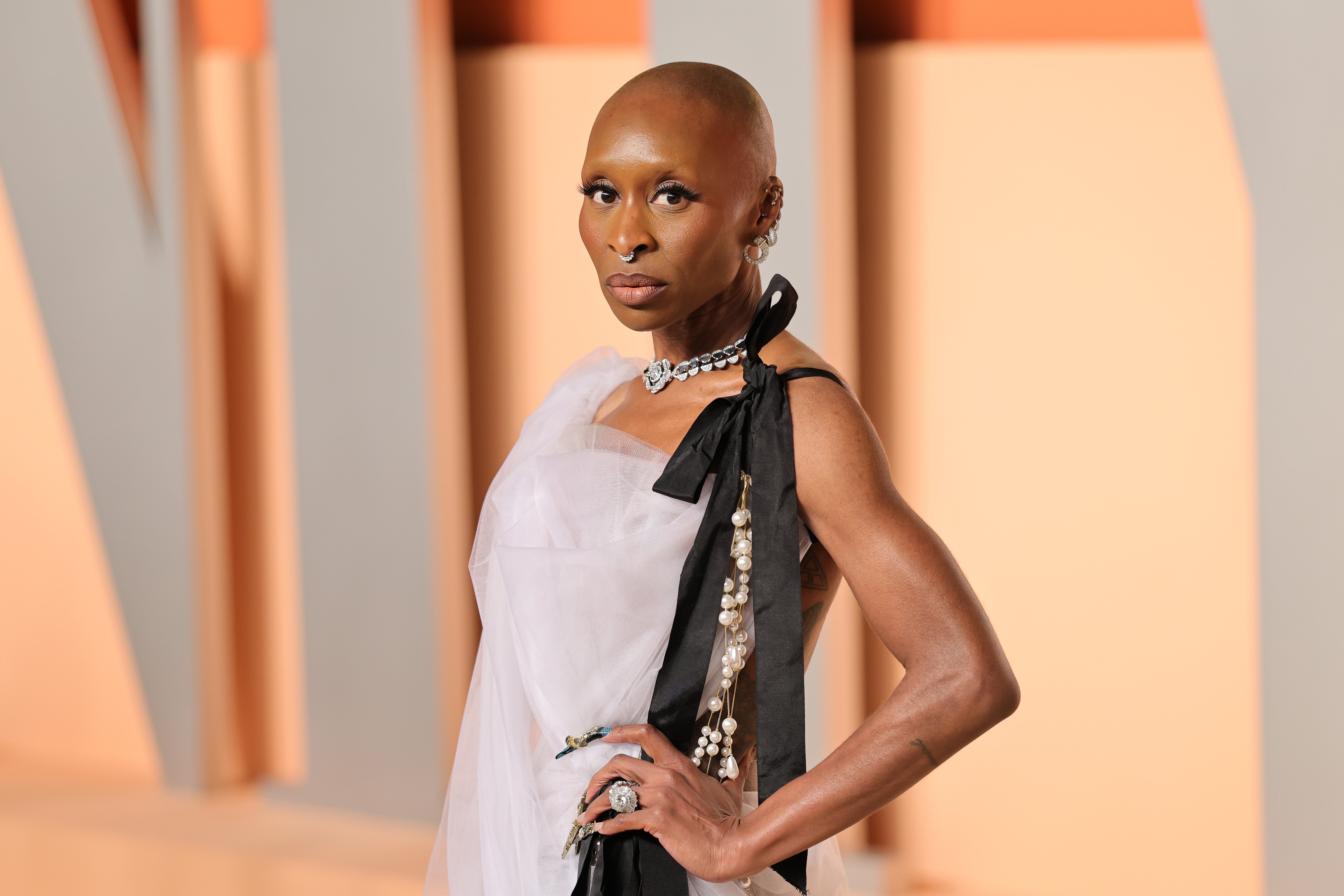 Cynthia Erivo on a red carpet