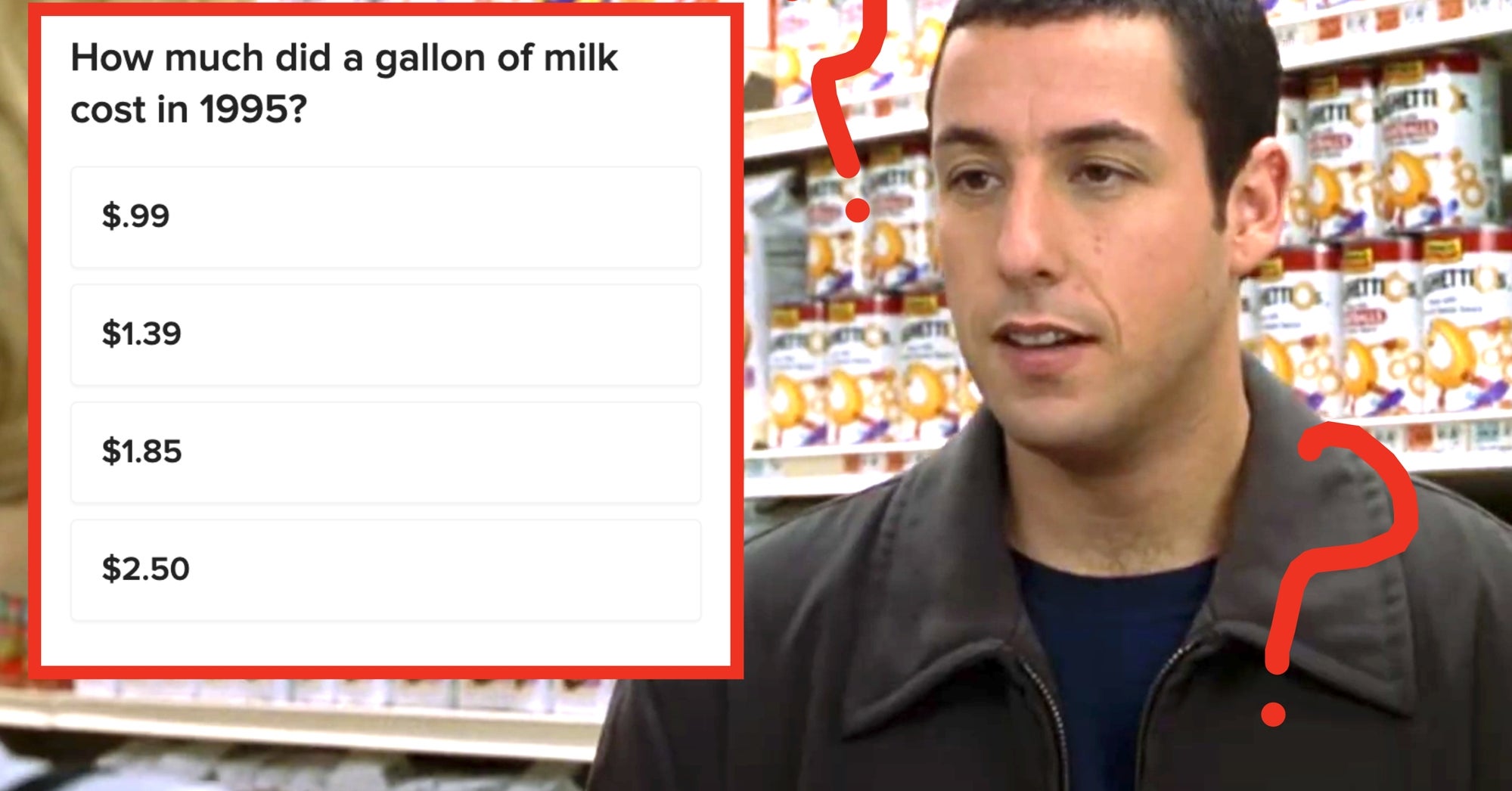1995 Grocery Prices Trivia Quiz