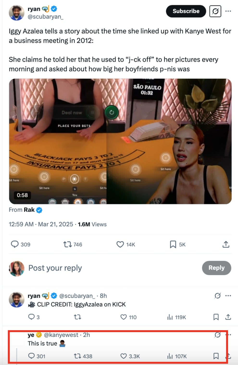 Iggy Azalea's Inappropriate Kanye West Meeting Details