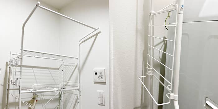 ニトリの「洗濯機ラック（DK003 ホワイト）」