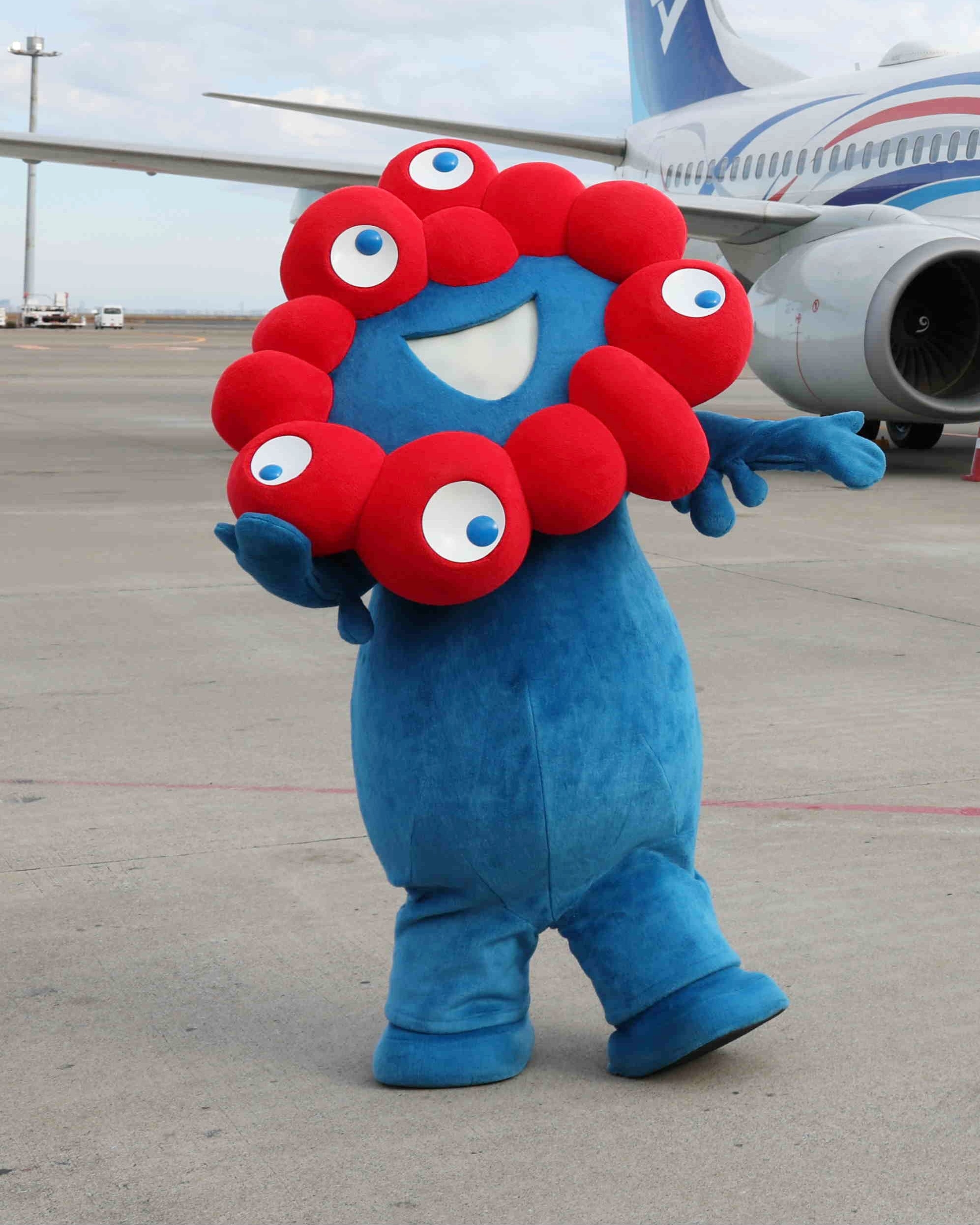 万博 ミャクミャク フルフル フィギュア 青 モンハン EXPO2025