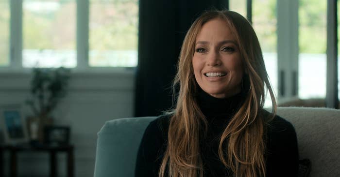 Jennifer Lopez in a confessional