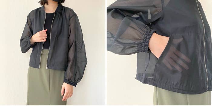 GUの「シアーブルゾン」