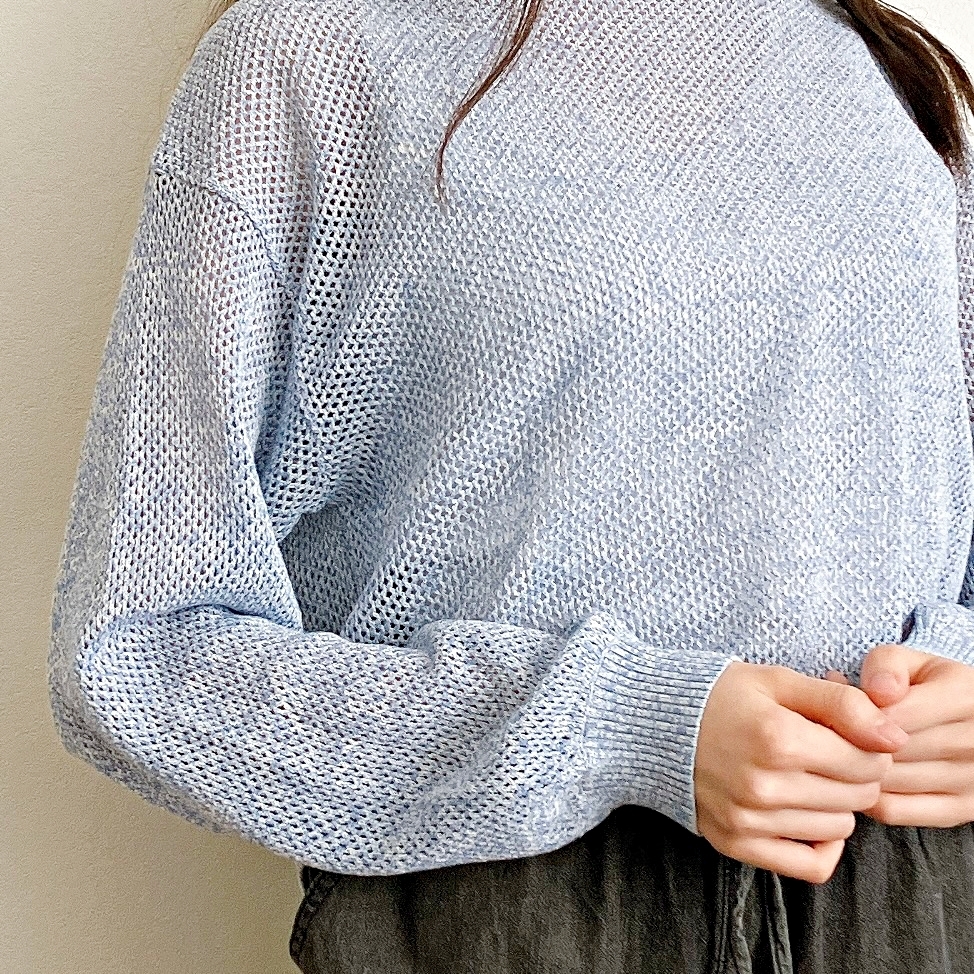 Honeys(ハニーズ)の「メッシュ編クルーニット」