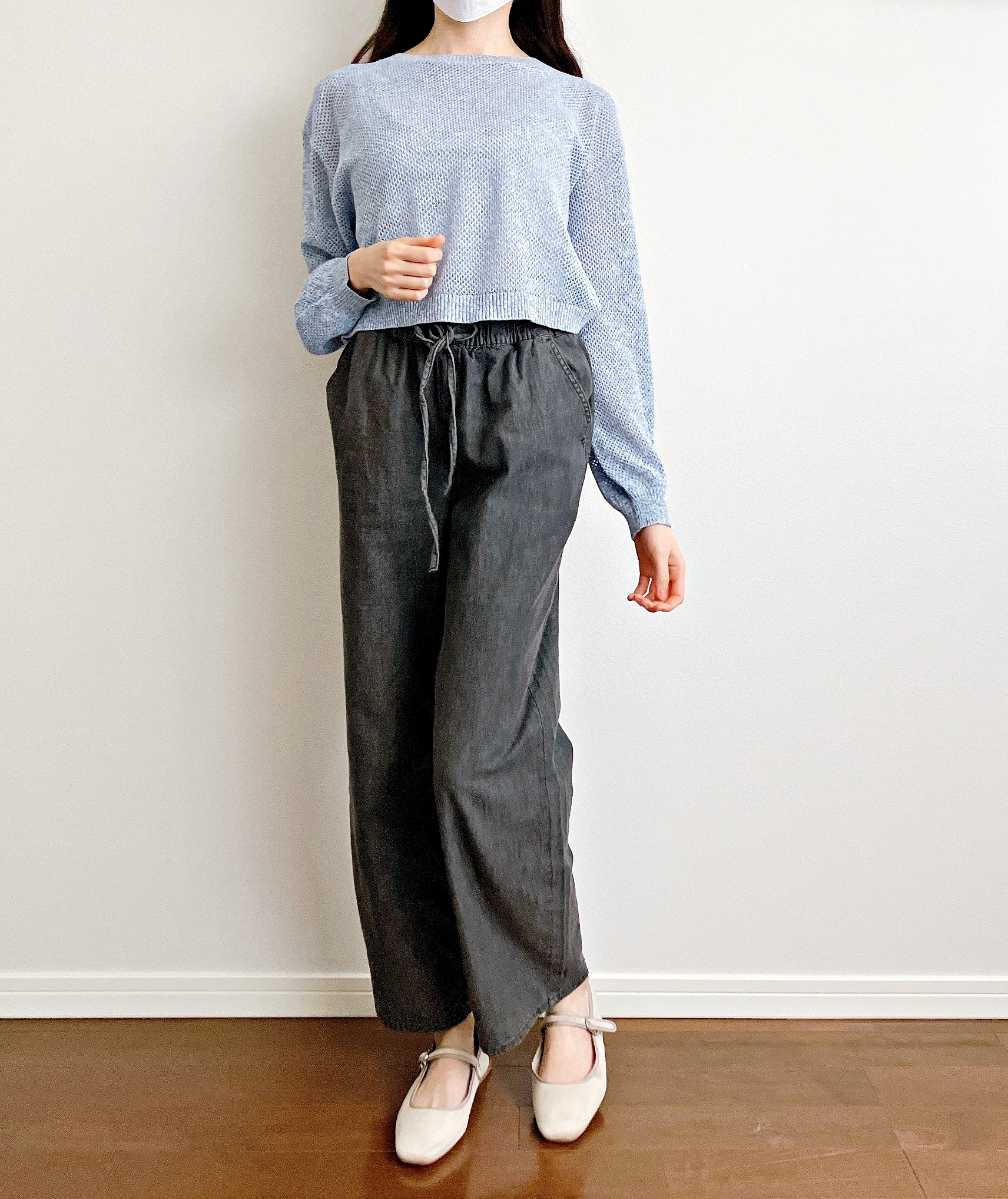 Honeys(ハニーズ)の「メッシュ編クルーニット」