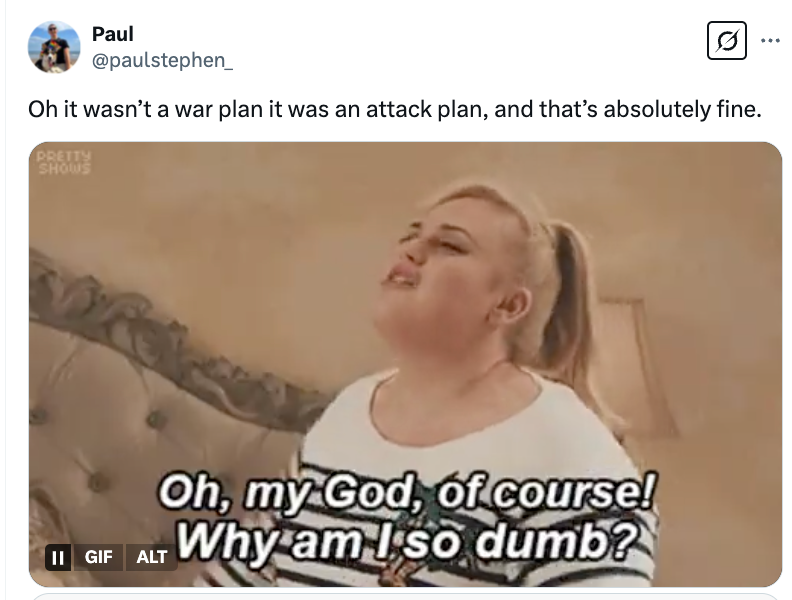 A person in a striped shirt expresses frustration, saying "Oh, my God, of course! Why am I so dumb?"